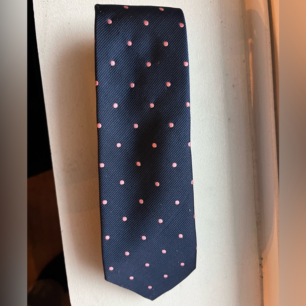American Eagle Navy Blue Polka Dot Tie
